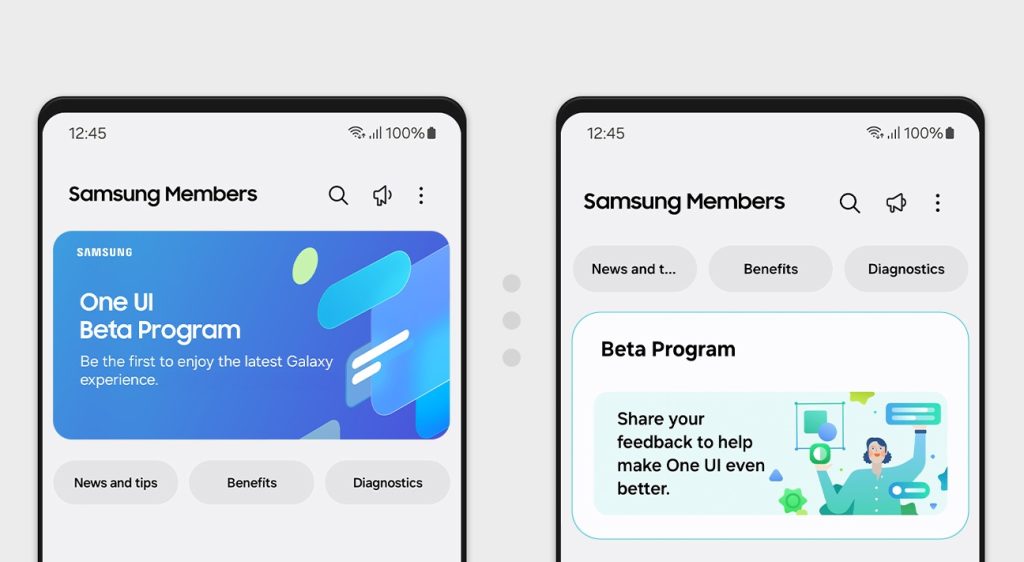 One UI Beta Banner