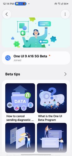 Samsung Galaxy A16 One UI 9 Beta