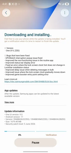 Samsung Galaxy S26 Ultra One UI 9 beta 2