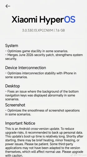 xiaomi 17 android 17 beta