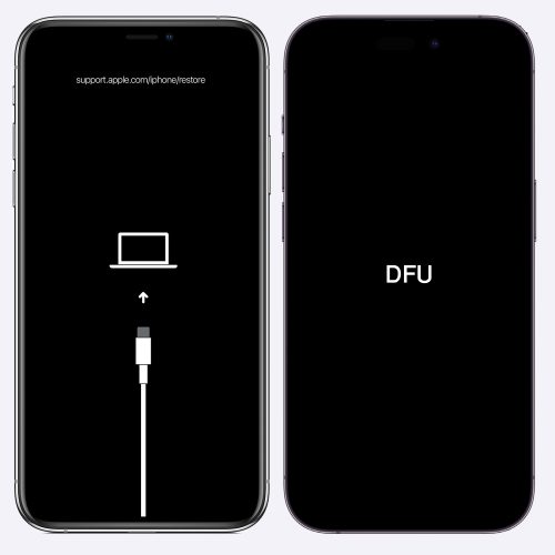 الفرق بين وضع الريكفري، ووضع DFU على الآيفون