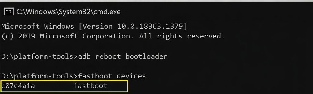 Fastboot devices