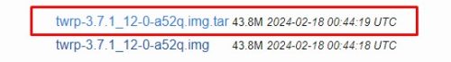 twrp.img .tar