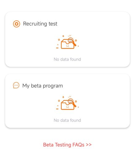 Beta Testing Page No data found